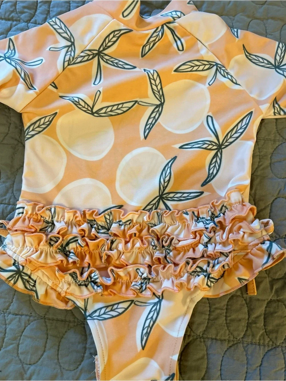 Set of 2 one piece swim suits 12 mos